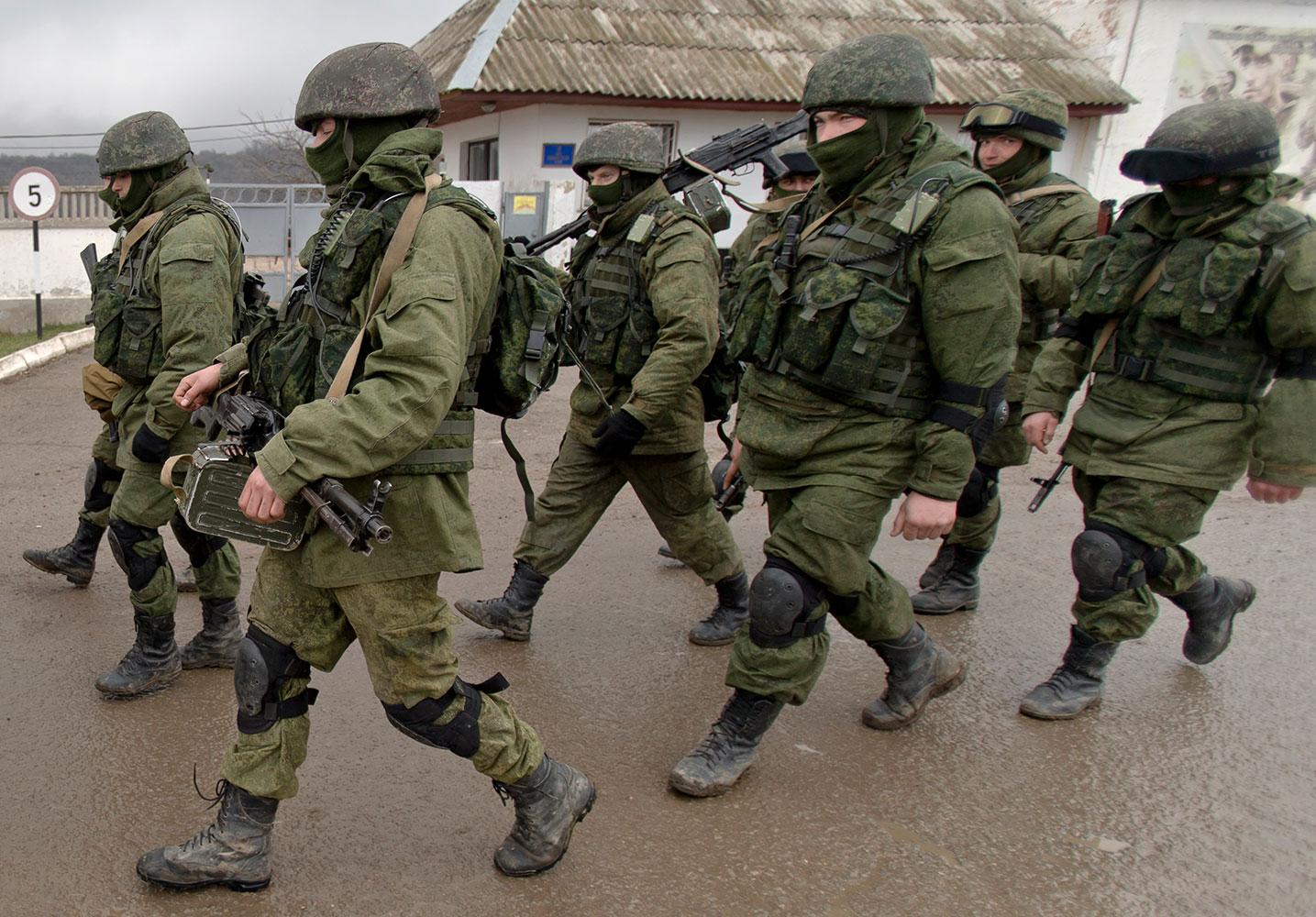 Ryska soldater på Krim.