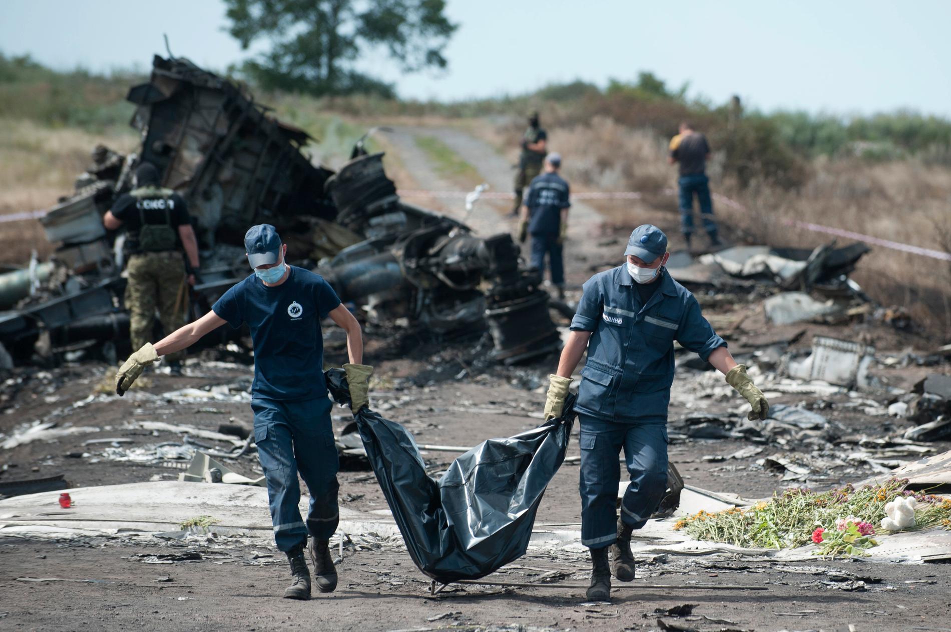 Den 20 juli 2014 störtade flygplanet MH17 efter att ha blivit beskjutet över rebellkontrollerat område i Ukraina. Arkivbild.