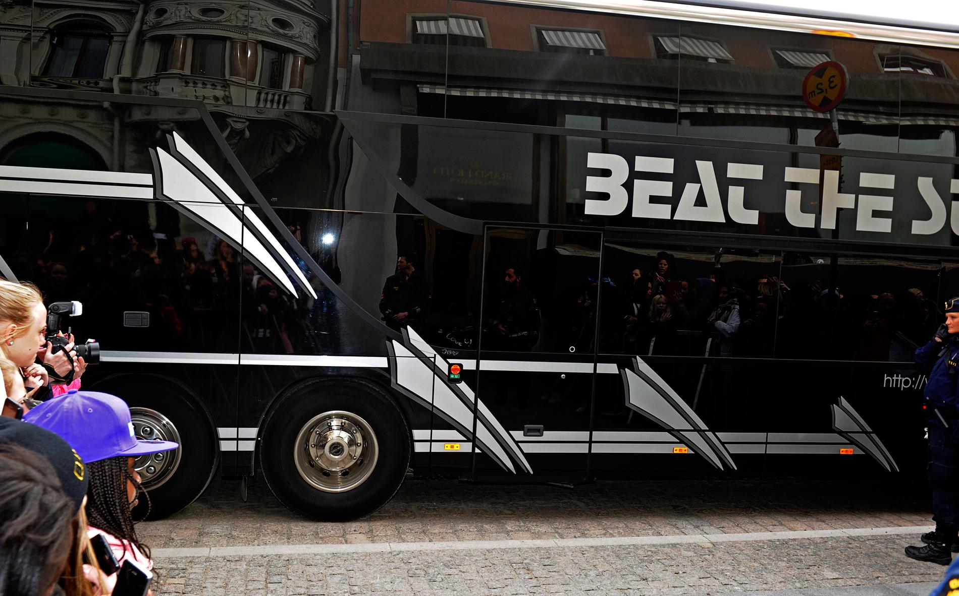 Biebers turnébuss.