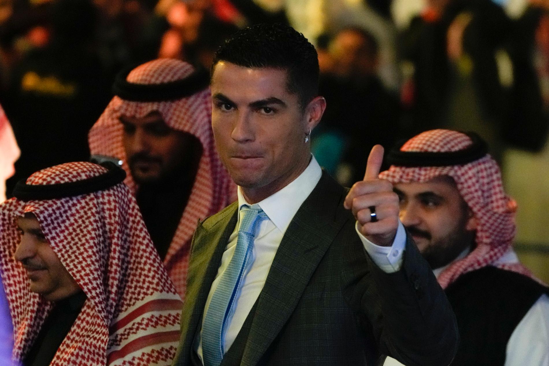 Ronaldo på plats i Saudiarabien.