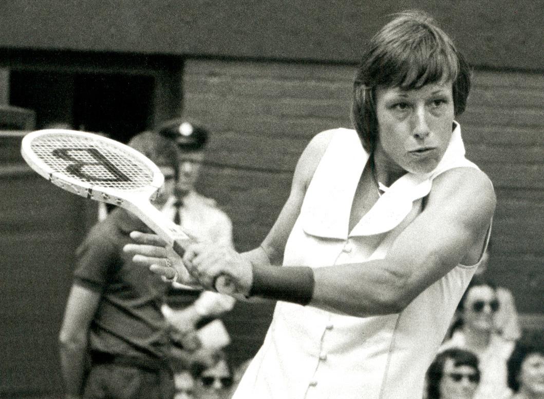 Martina Navratilova under Wimbledon 1979.