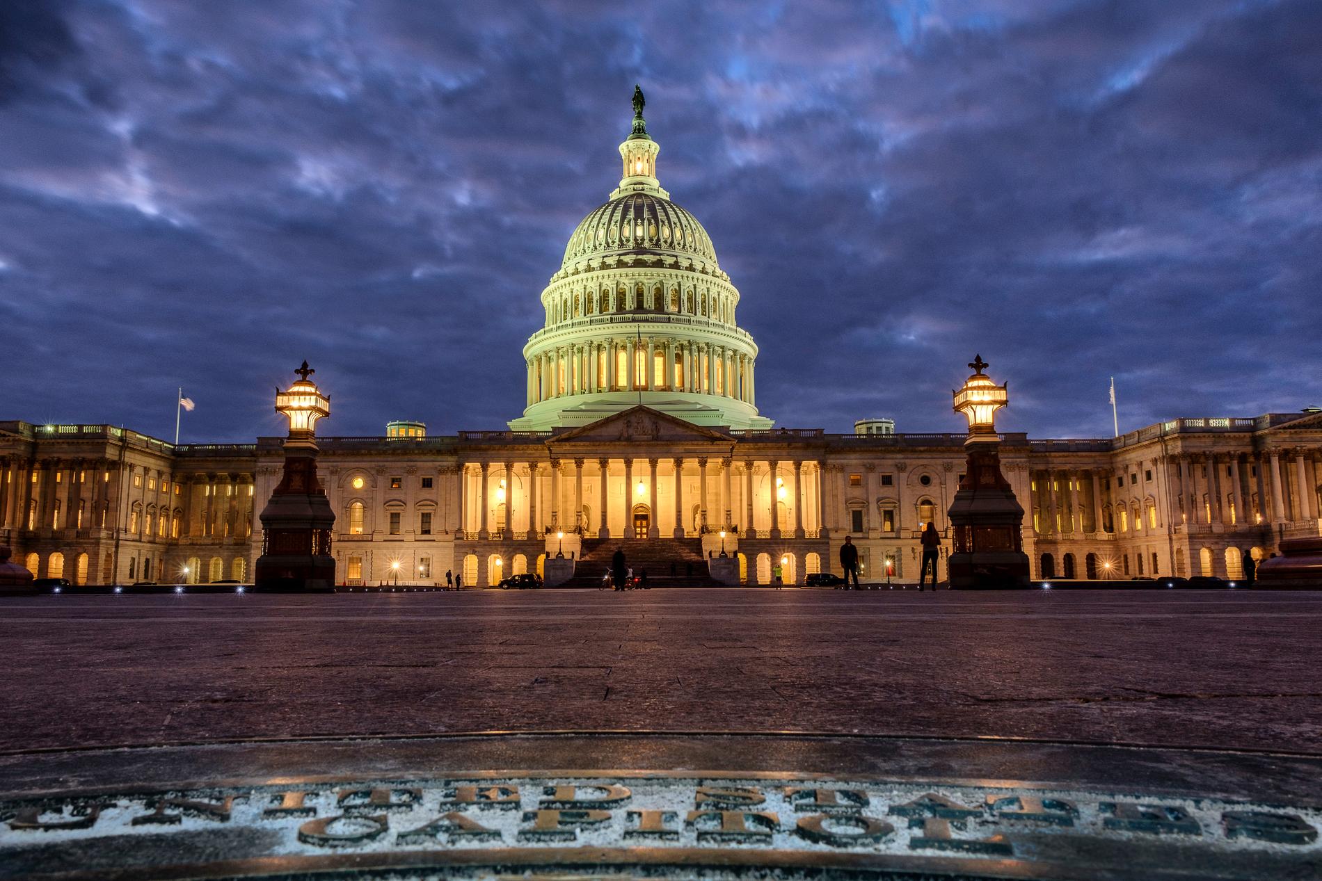 Den amerikanska kongressens säte Capitolium i Washington DC.