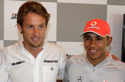 Nära en deal Jenson Button väntas bli stallkamrat med Lewis Hamilton i McLaren inom de närmsta dagarna. FOTO: AP