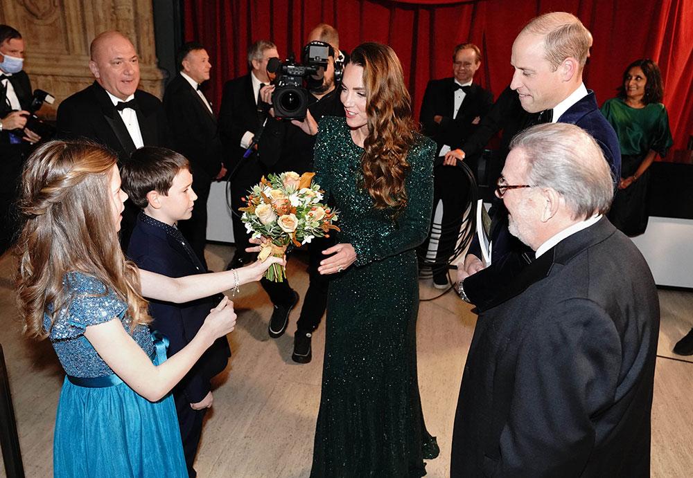 William och Kate vid Royal Variety Performance i royal Albert Hall 2021.