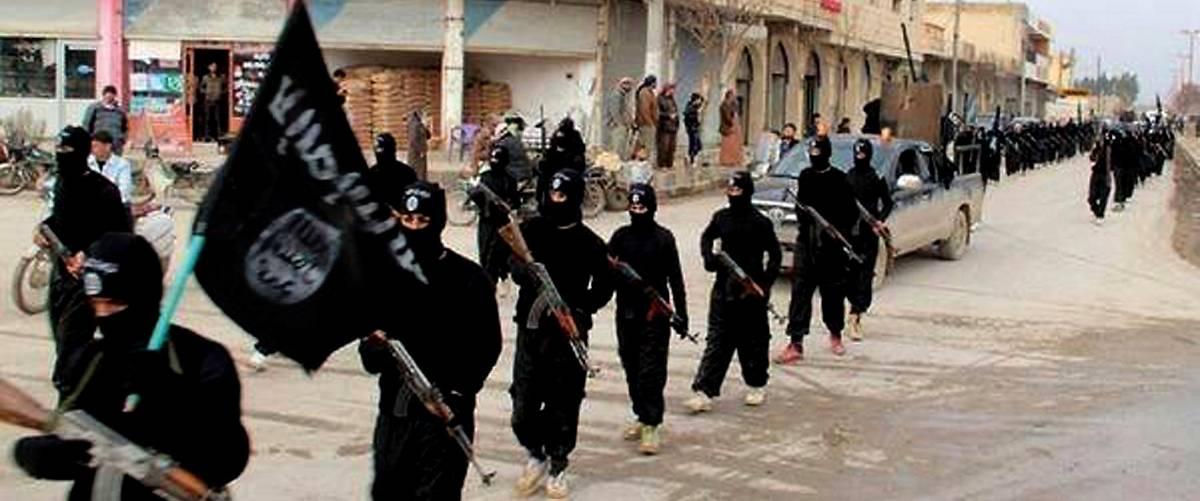 Trupper från Islamiska staten, IS.