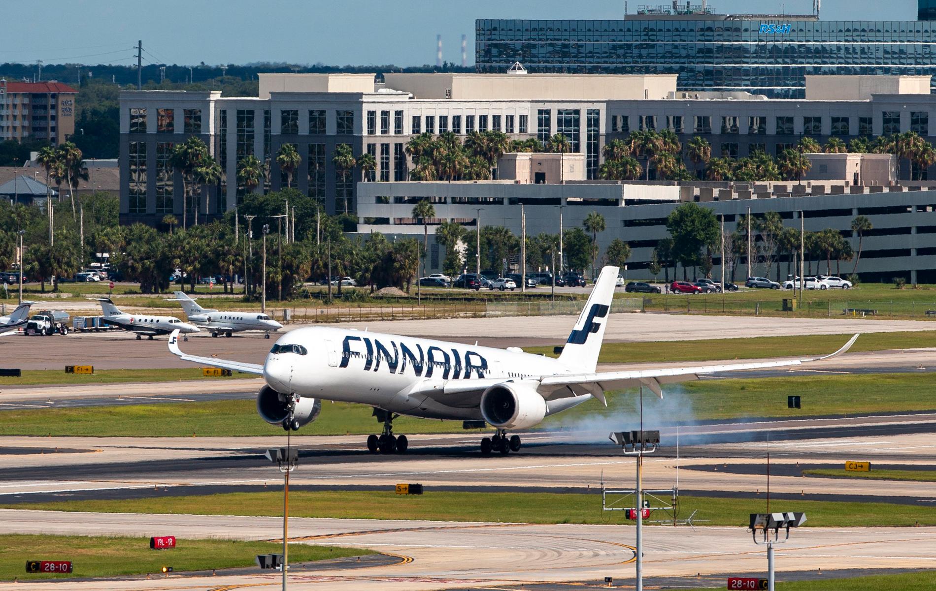 Arkivbild. Finnair-plan som lyfter från Florida.