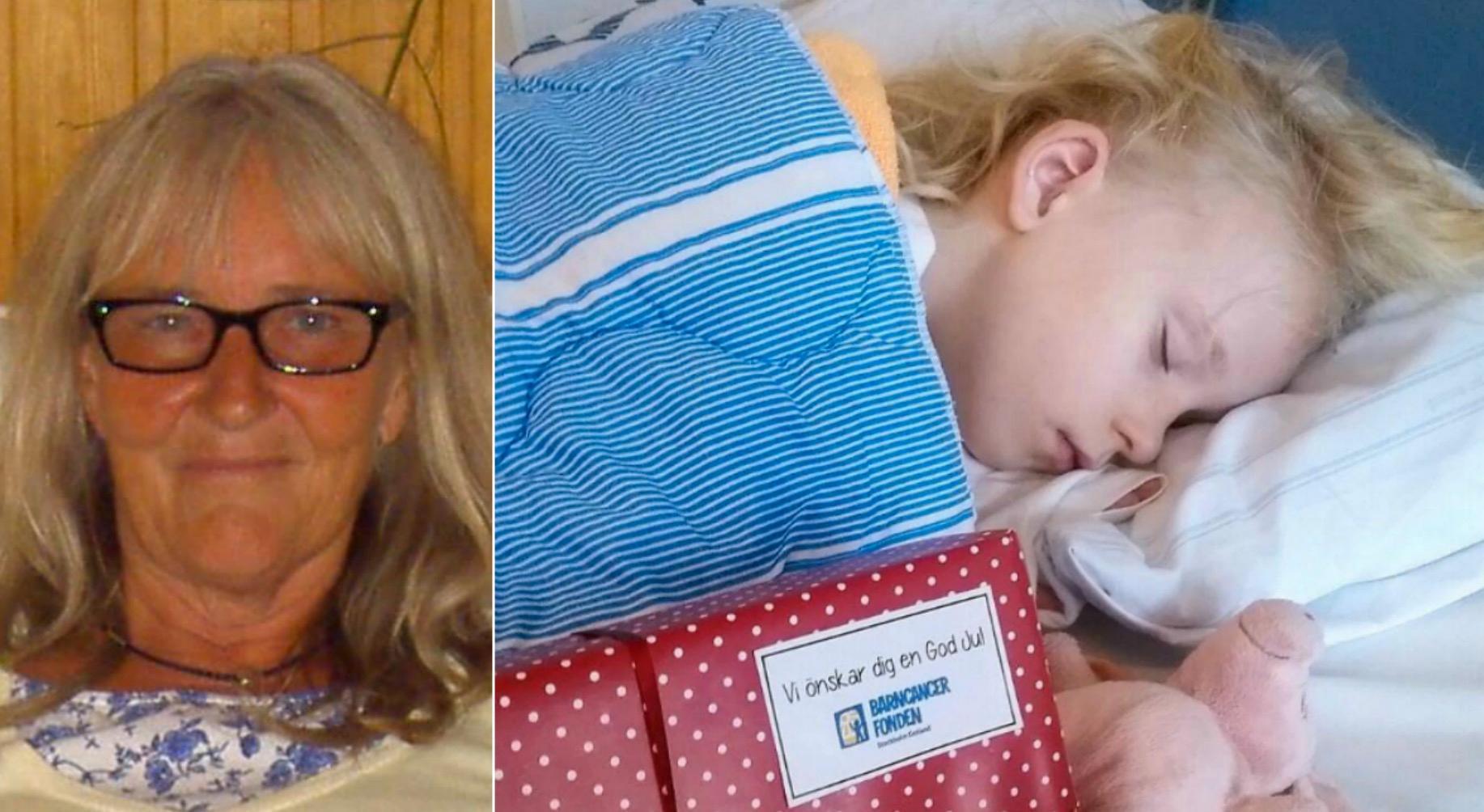När Ingers barnbarn fick en anonym julklapp valde hon att hylla donatorn.