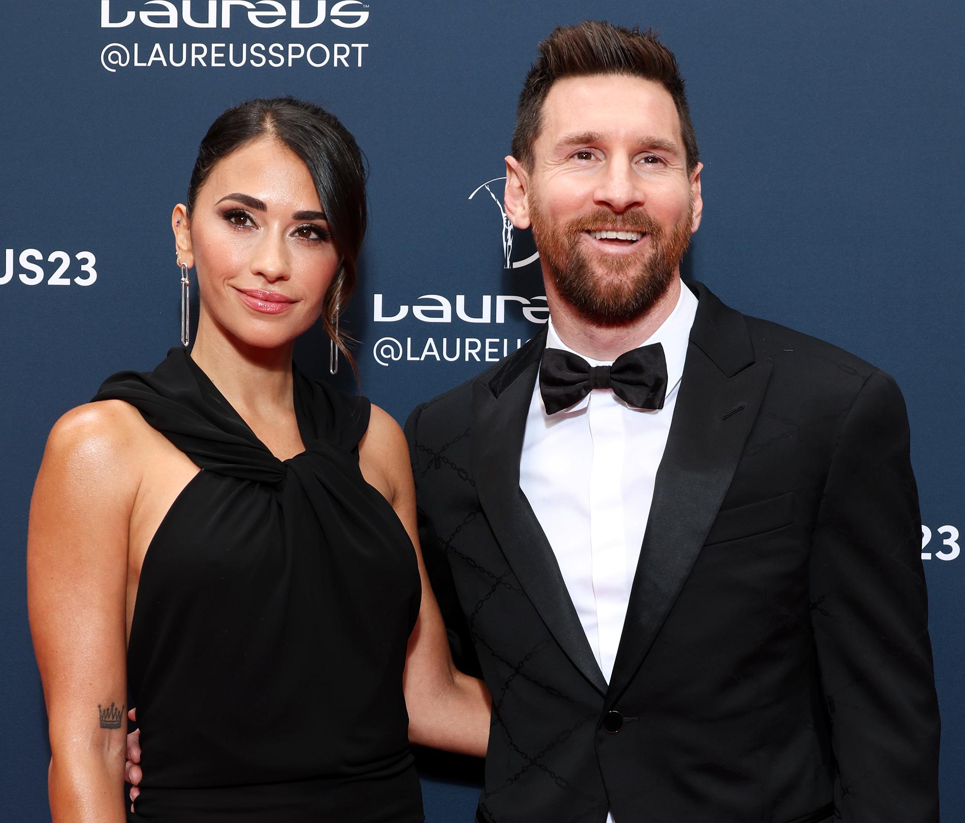 Lionel Messi och hans fru Antonella Roccuzzo. 