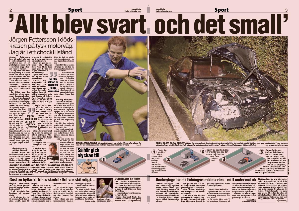 Ur Sportbladet 26 oktober 2001. Klicka på bilden för större storlek.