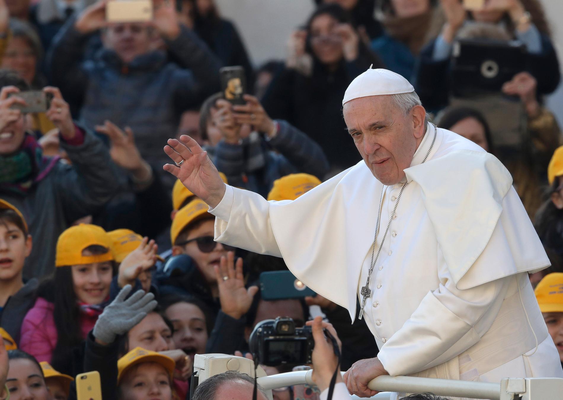 Påve Franciskus vill ta krafttag mot sexövergrepp mot barn inom katolska kyrkan. Arkivbild.