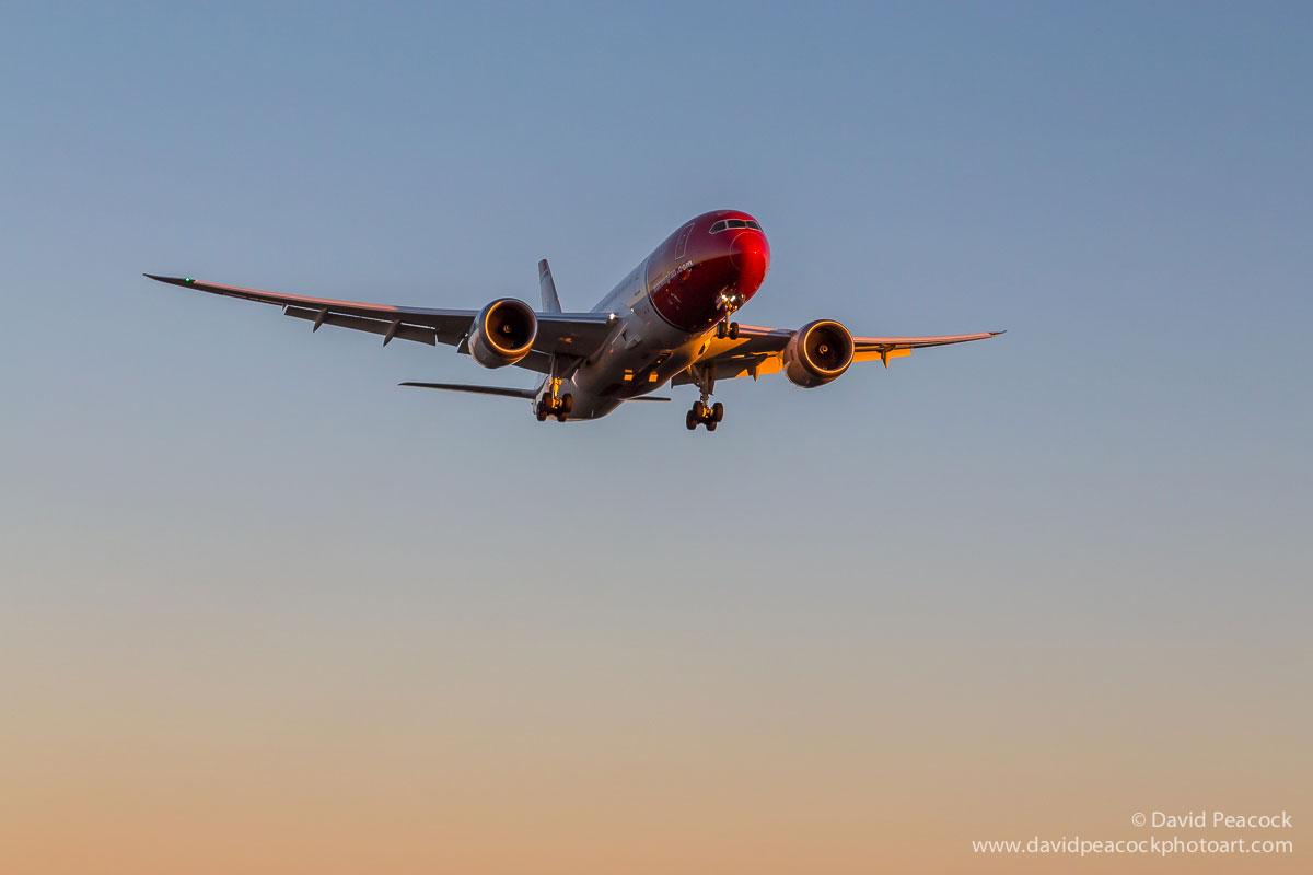 Norwegians långdistansplan Boeing 787 tar 291 passagerare.
