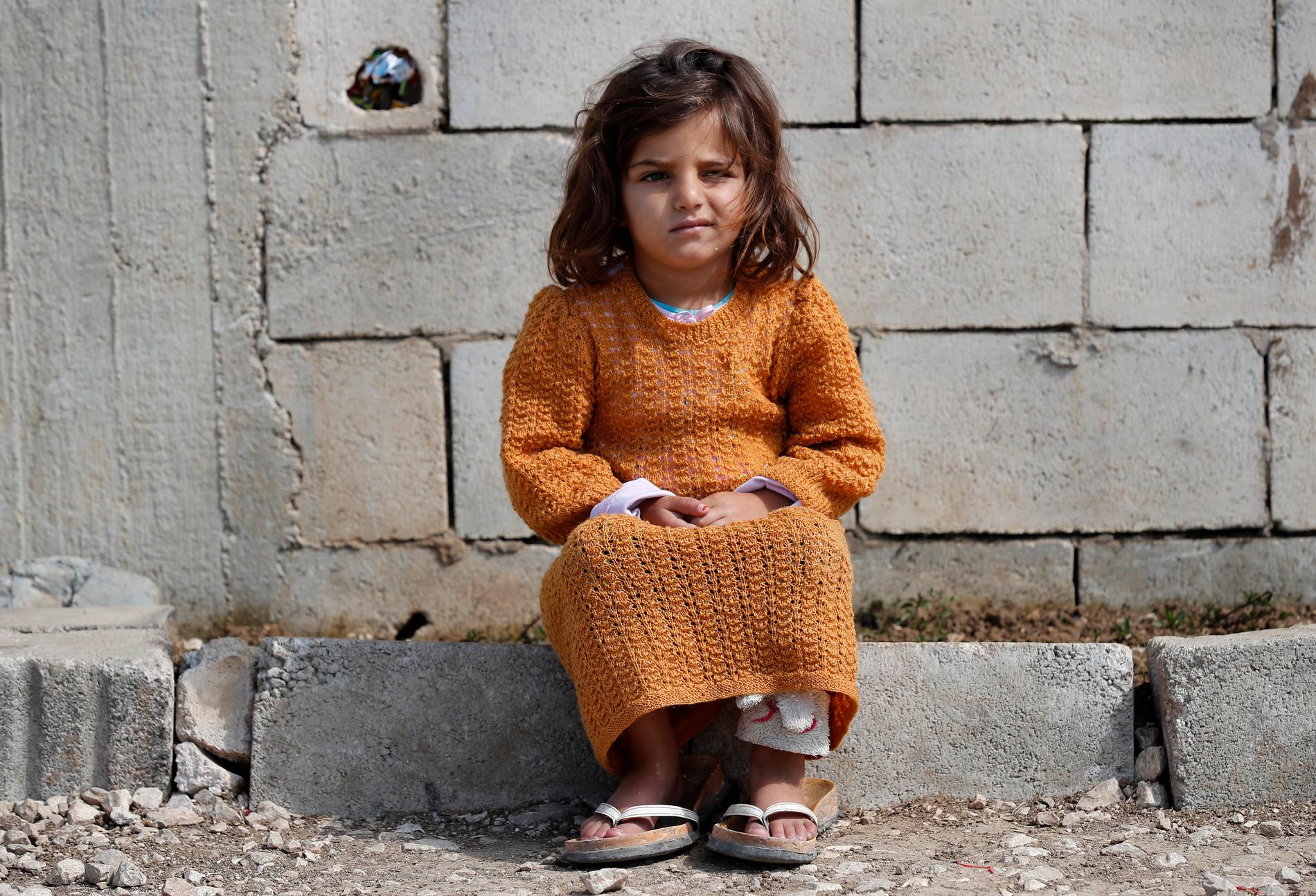 Många flyktingar kommer drabbas hårt om bristen på vatten blir ännu större. Flickan på bilden är syrisk flykting och bor i ett läger i Bekaadalen i östra Libanon. Arkivbild.