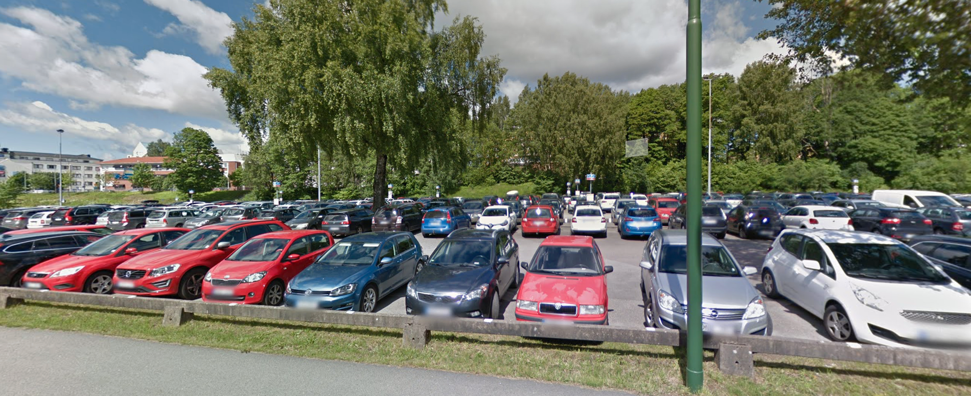Parkeringsplatsen Gjutaren i Borås.