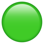 Grön cirkel. 