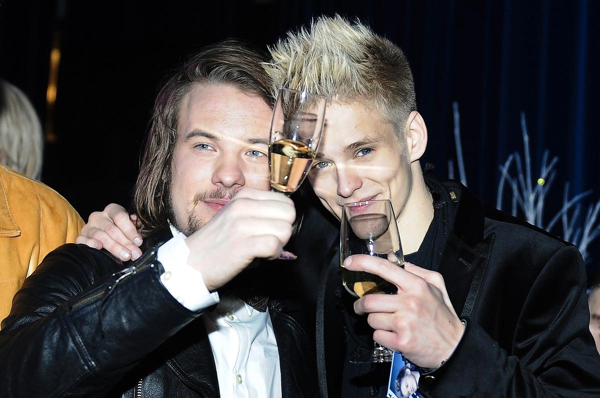 2009 – Calle Kristiansson och Erik Fagerwall skålade.