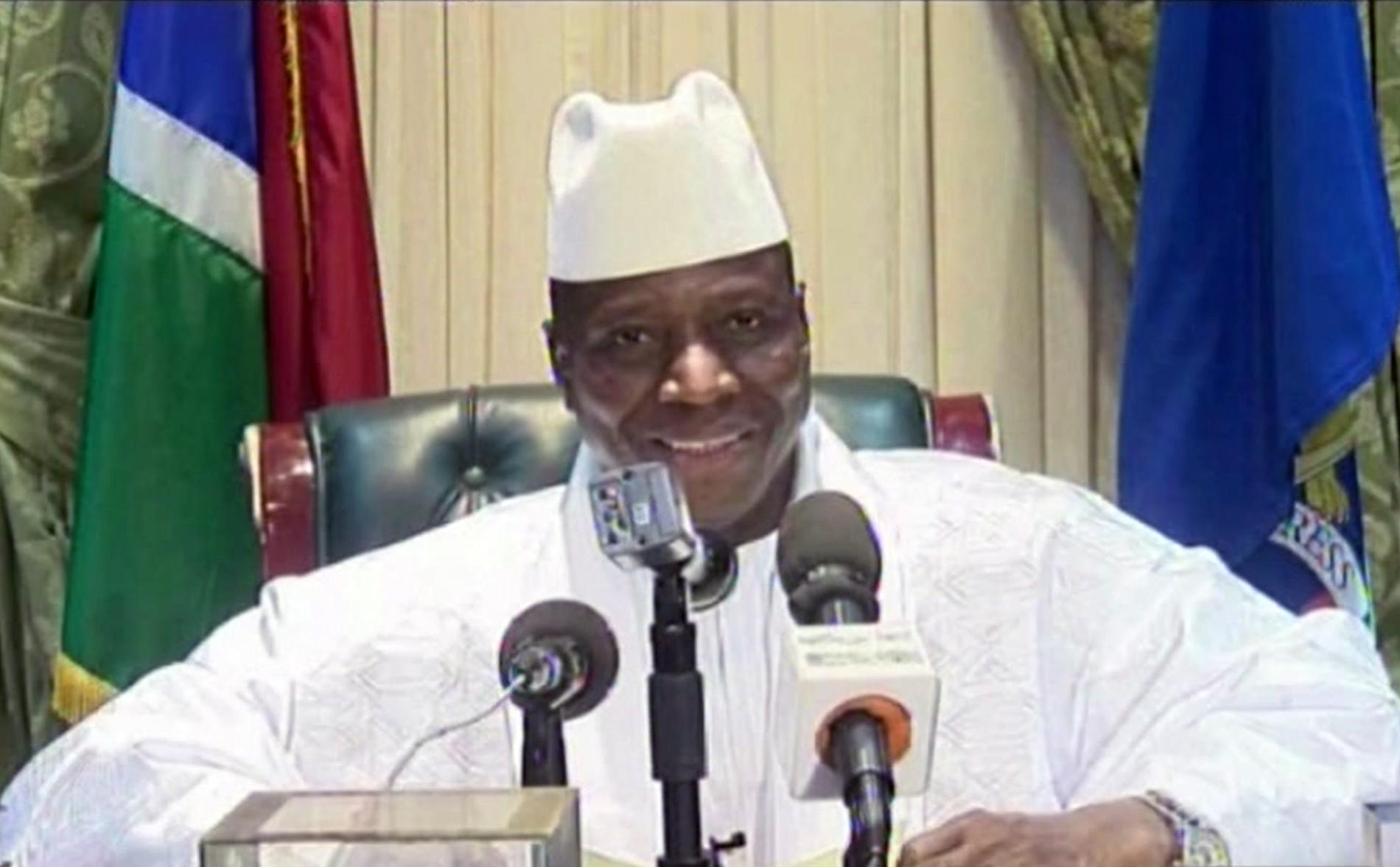 Gambias förre ledare Yahya Jammeh. Arkivbild.