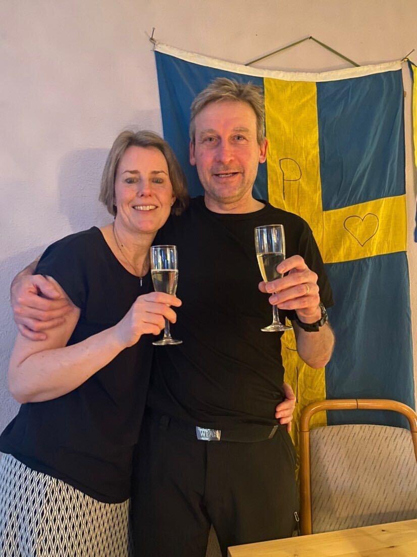 Mamma Elisabeth Göransson  och pappa Jyrki Ponsiluoma.