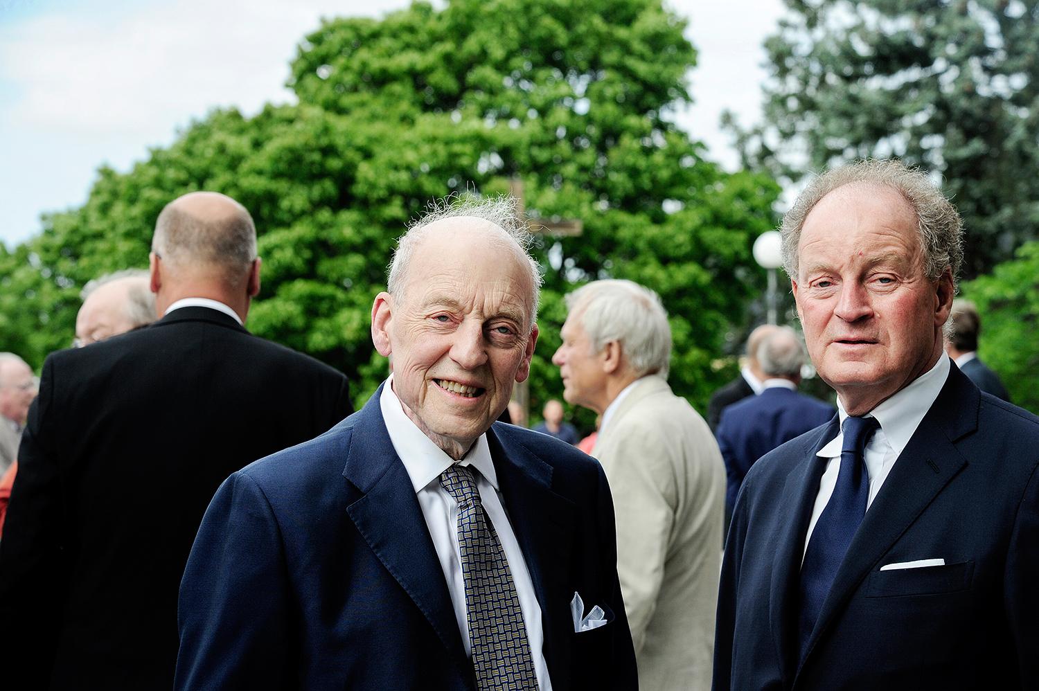 Karl Otto Bonnier, bokförläggare, och Pontus Bonnier, företagsledare.