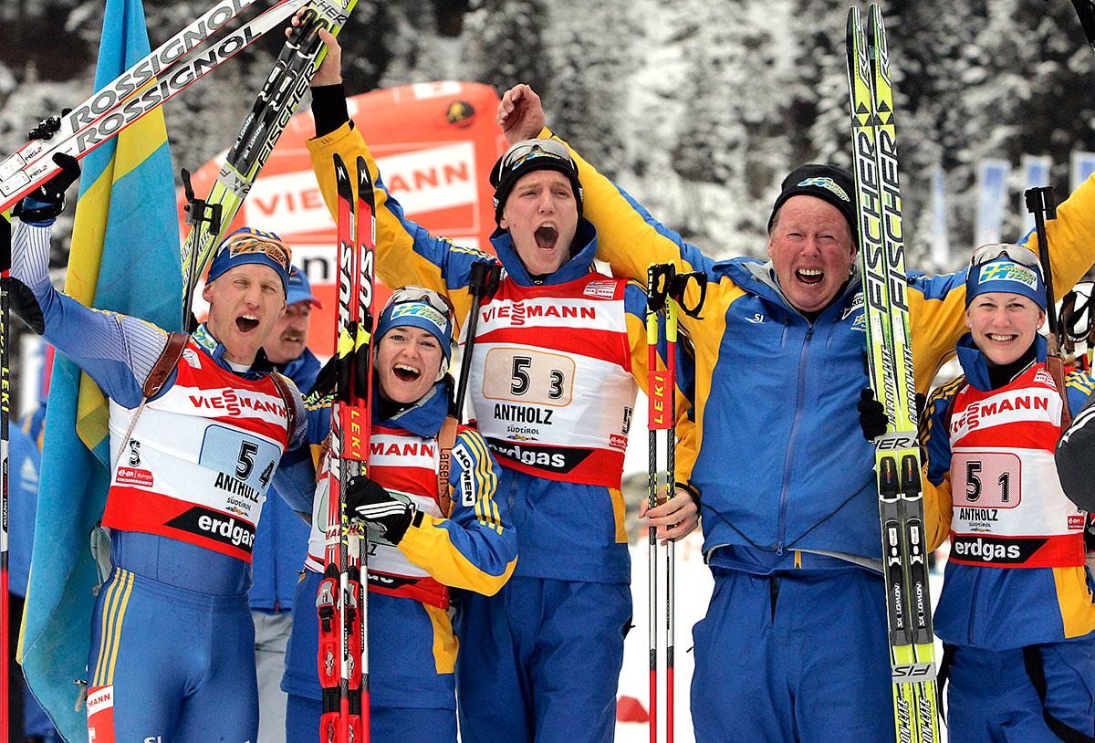 Svenska skidskyttelaget blev allt vassare med åren, och VM-guldet i mixstafett 2007 kom inte helt oväntat. Bergman, Olofsson, Ferry och Jonsson. Och Pichler förstås.