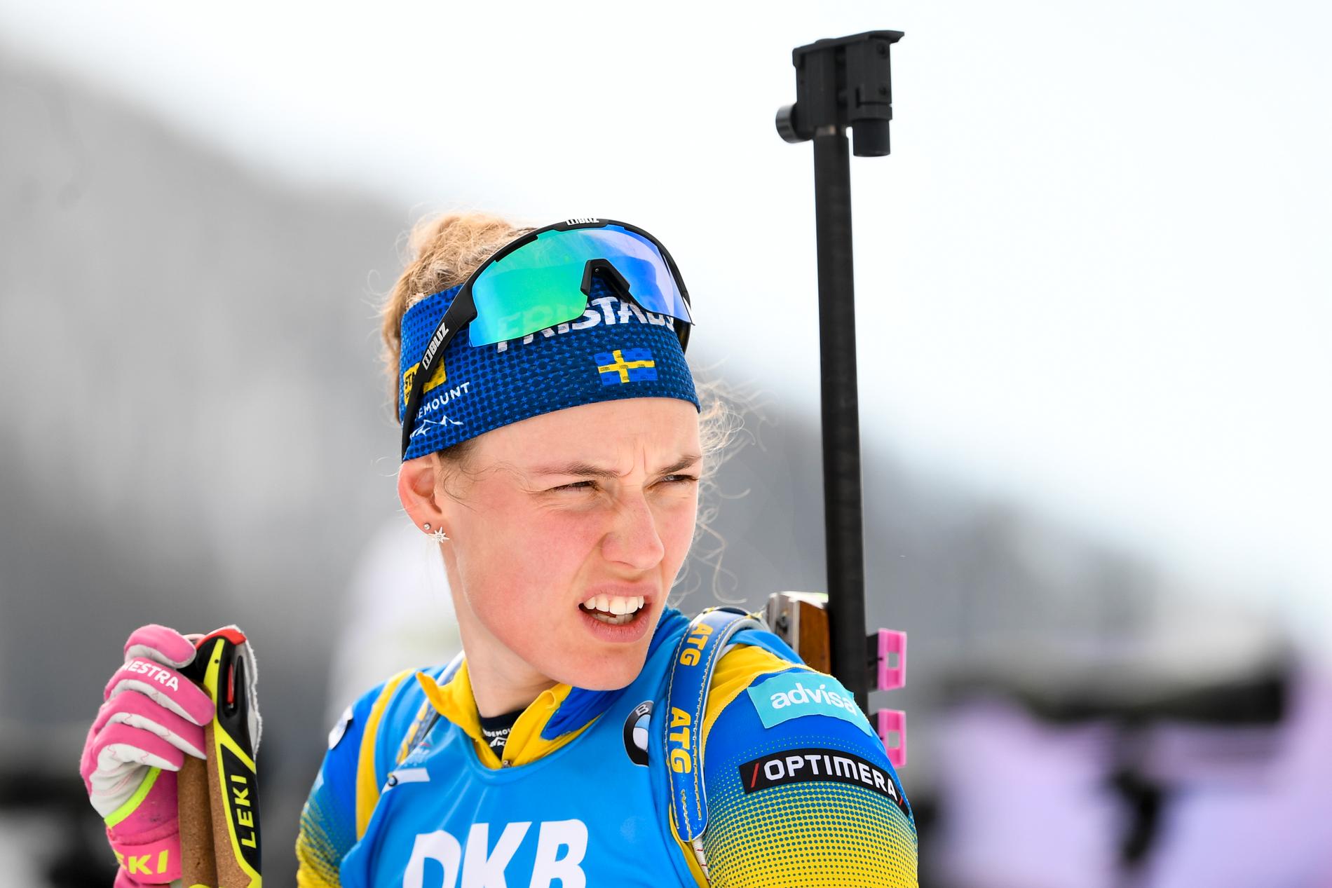 Hanna Öberg är skidskyttelandslagets stora stjärna med både OS- och VM-guld. Arkivbild.
