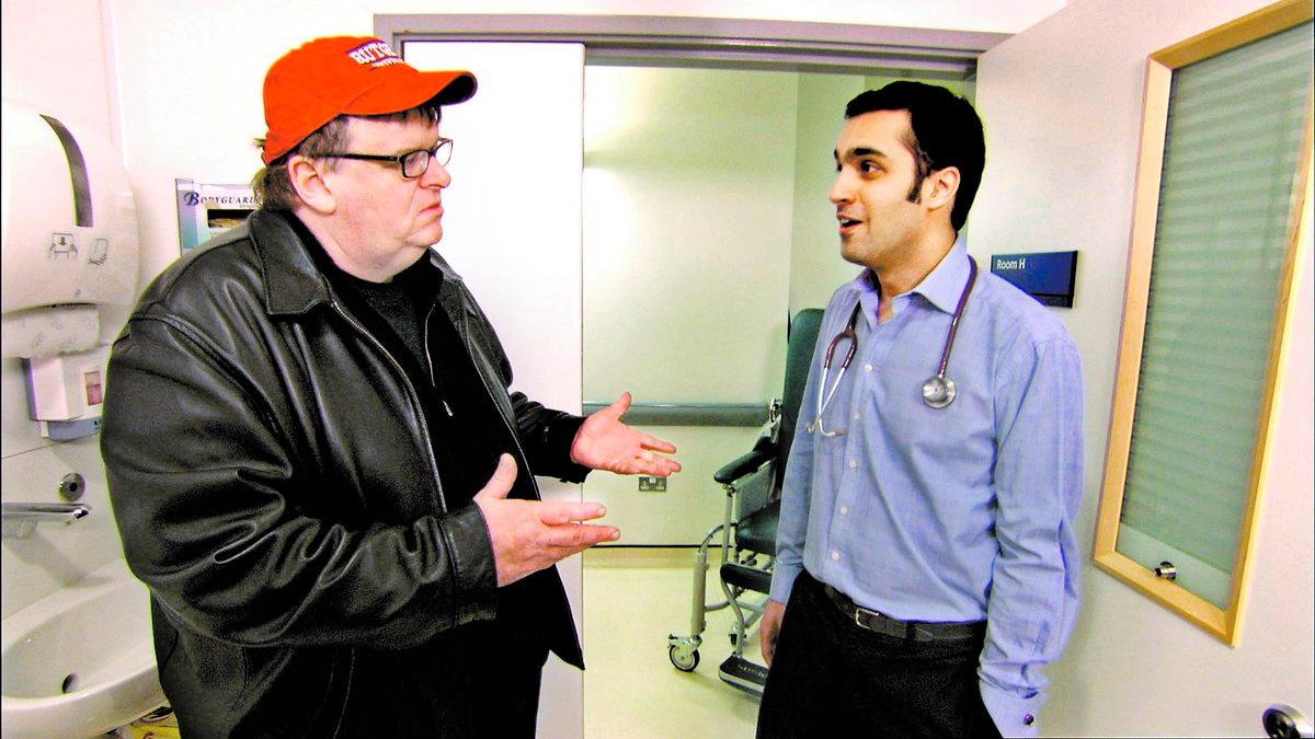 ett sjukt system Michael Moores senaste dokumentär, ”Sicko”, handlar om USA:s sjukvårdssystem. Ett system där försäkringsbolagen, inte läkarna, bestämmer vilken vård som ska ges och där bara de som har råd att betala får hjälp. På försäkringsbolagen får de som nekar flest försäkringstagare högst bonus.