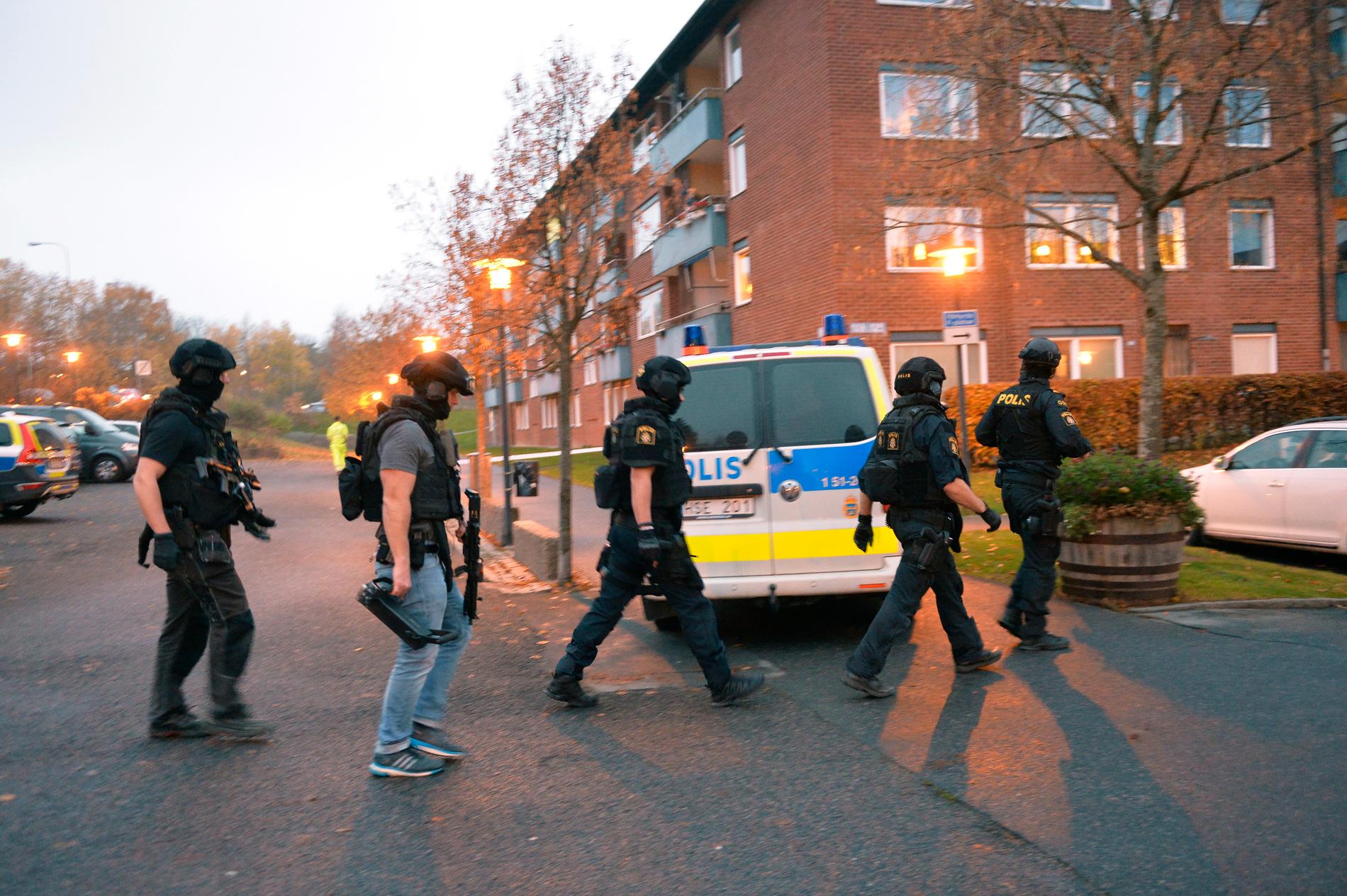 Man skjuten i huvudet i Frölunda, Göteborg.