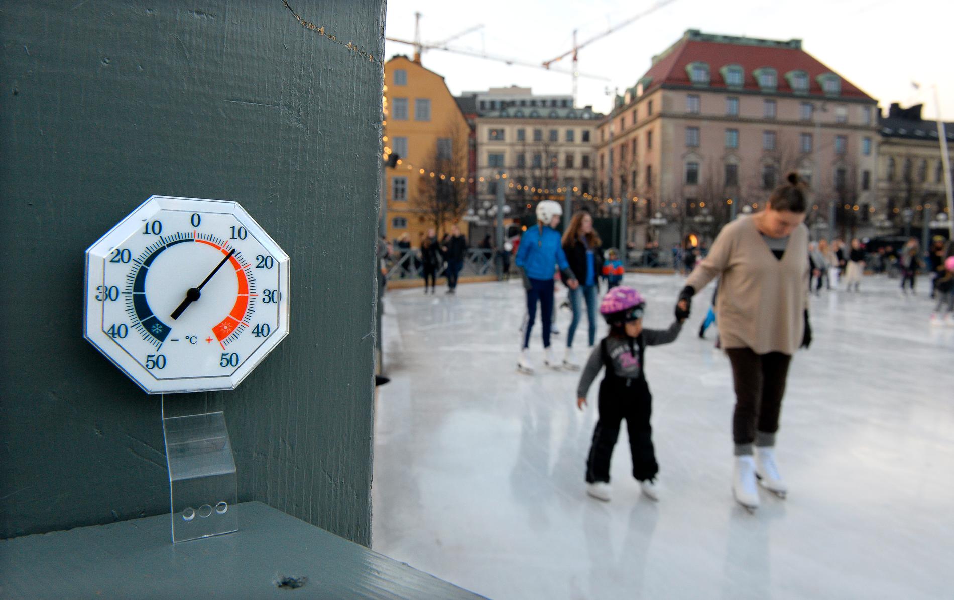 Temperaturökningen märks olika mycket på olika håll på jorden. De svenska vintrarna har redan blivit drygt två grader varmare i genomsnitt jämfört med förindustriell tid. Arkivbild.