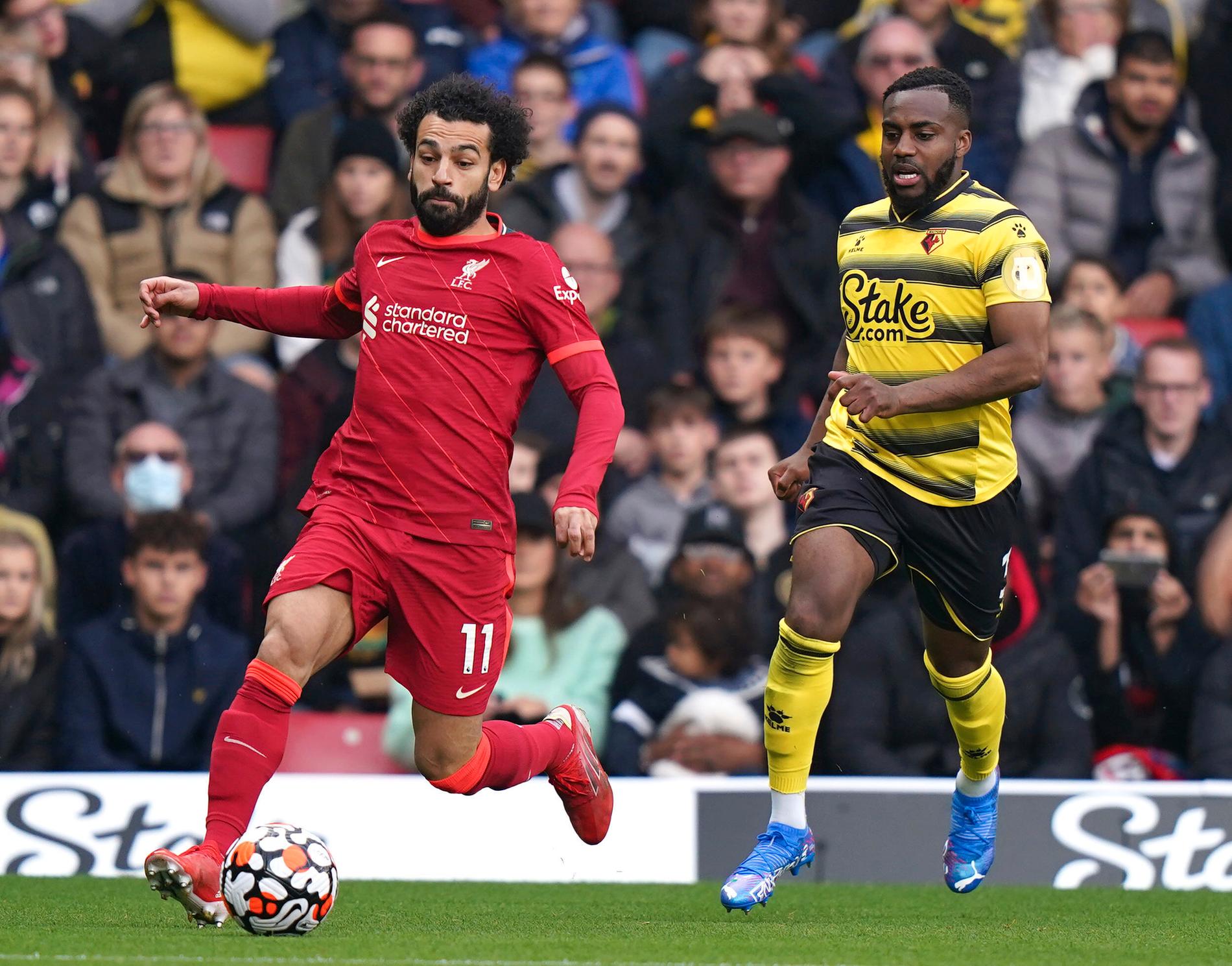 Mohamed Salah är i sällsynt form för Liverpool, som slog Watford med 5–0.