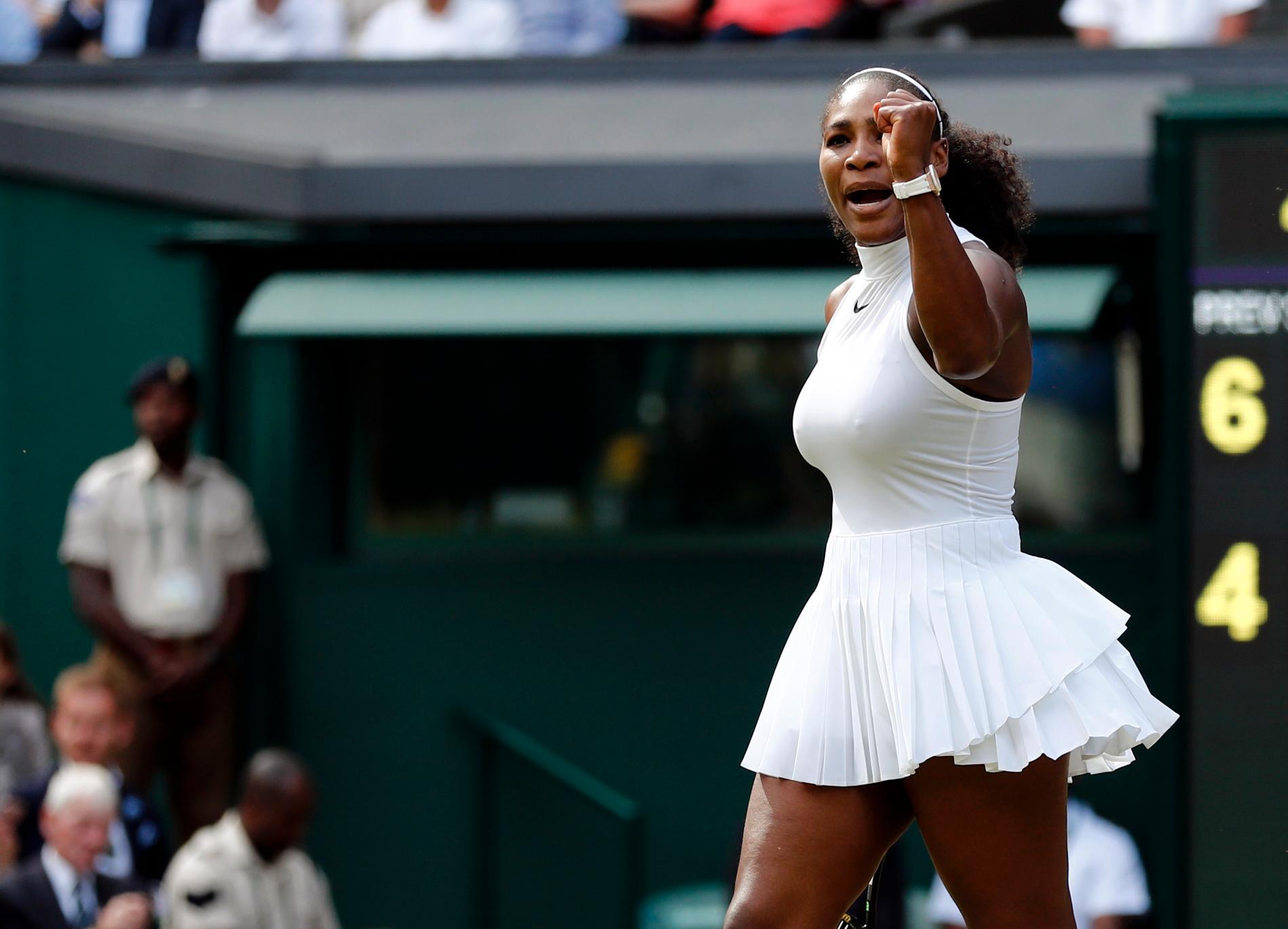 Serena Williams slog ryskan Anastasia Pavlyuchenkova i kvartsfinal.