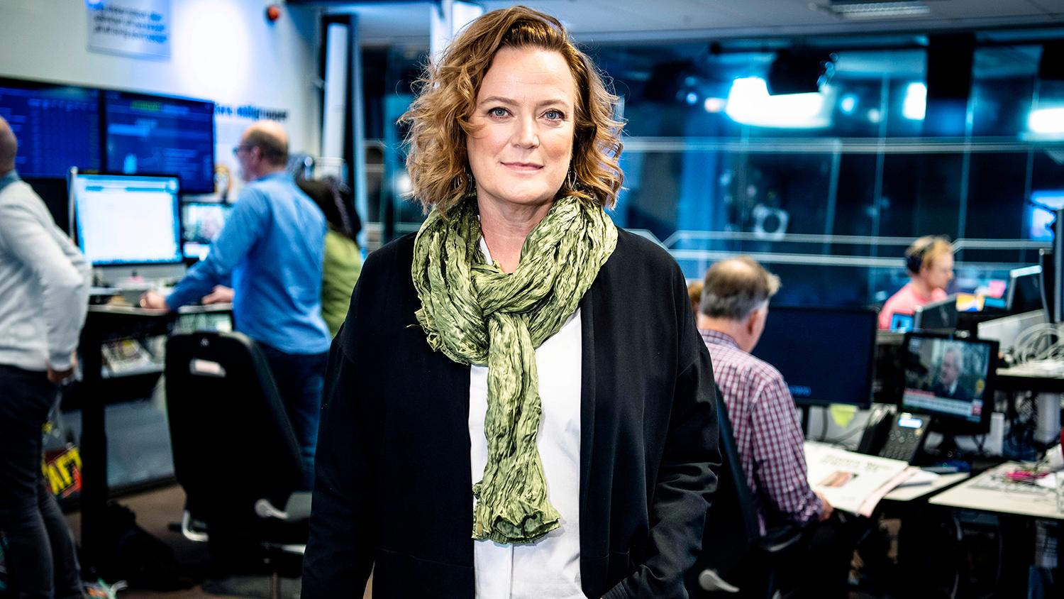 Lena K Samuelsson, Aftonbladets chefredaktör. 