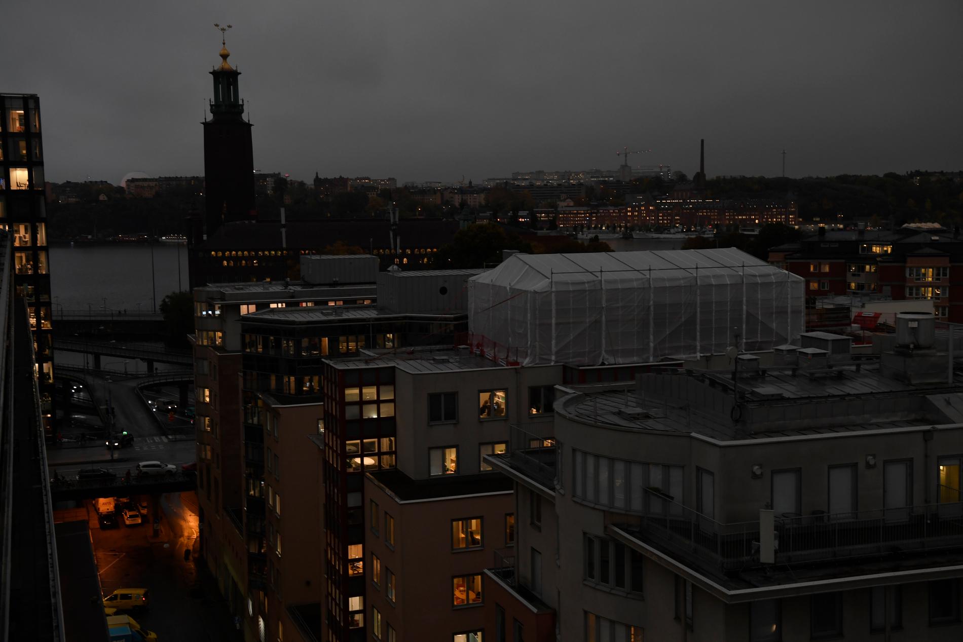 Stockholm klockan 08.55.