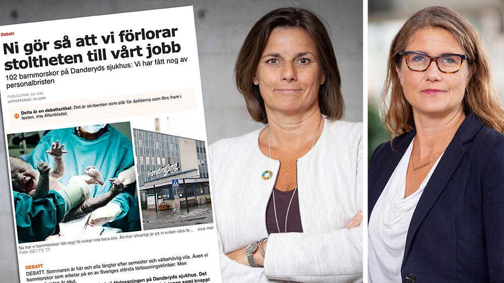Vi måste göra mer för att öka bemanningen, och då är det enda sättet att se till så att fler vill bli barnmorskor, och att fler trivs på jobbet utan att slita ut sig, skriver Miljöpartiet i en replik om förlossningsvården i Sverige.