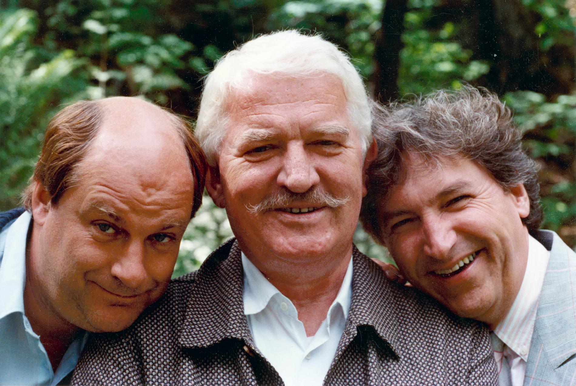 Tomas Bolme, Hasse Alfredson och Magnus Härenstam 1989.