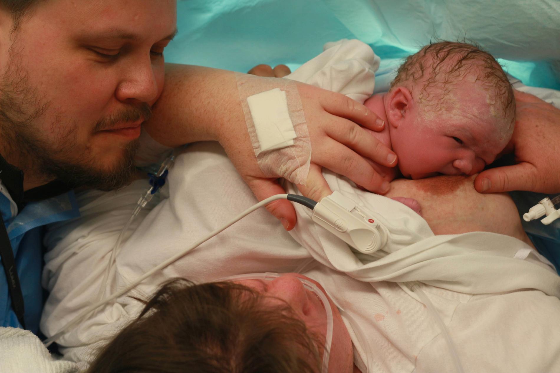 Dottern Petra föddes för tre månader. 