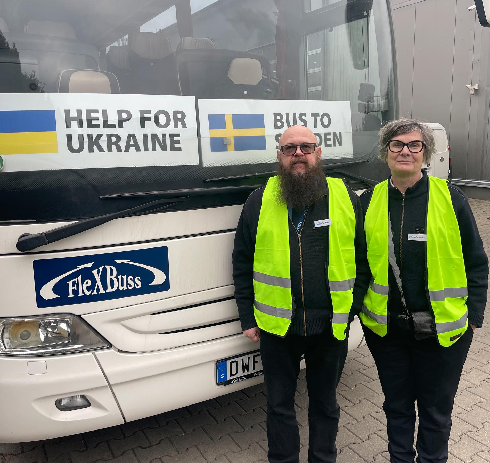 Bobbo Nilsson  och Rose–Marie Östergren från Halmstad är i Polen för att hjälpa människor. 