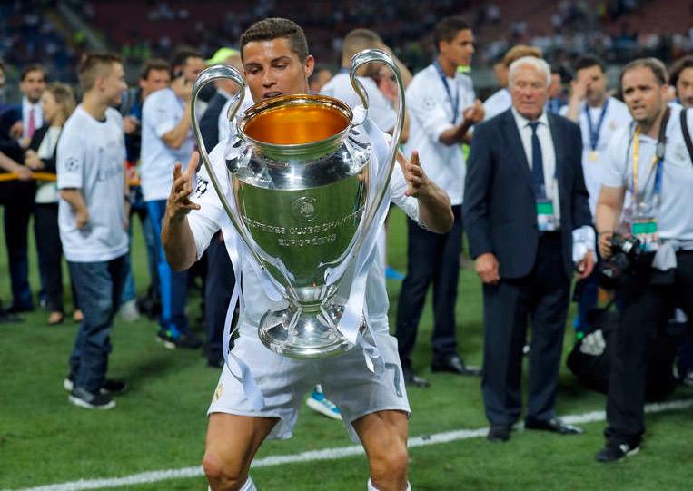 Cristiano Ronaldo efter Champions League-segern 2016.