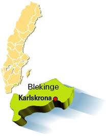 Storlek: 2 941 km2. Invånar­antal: 149 875. Största stad: Karlskrona. Landskaps­­­blomma: Ek.