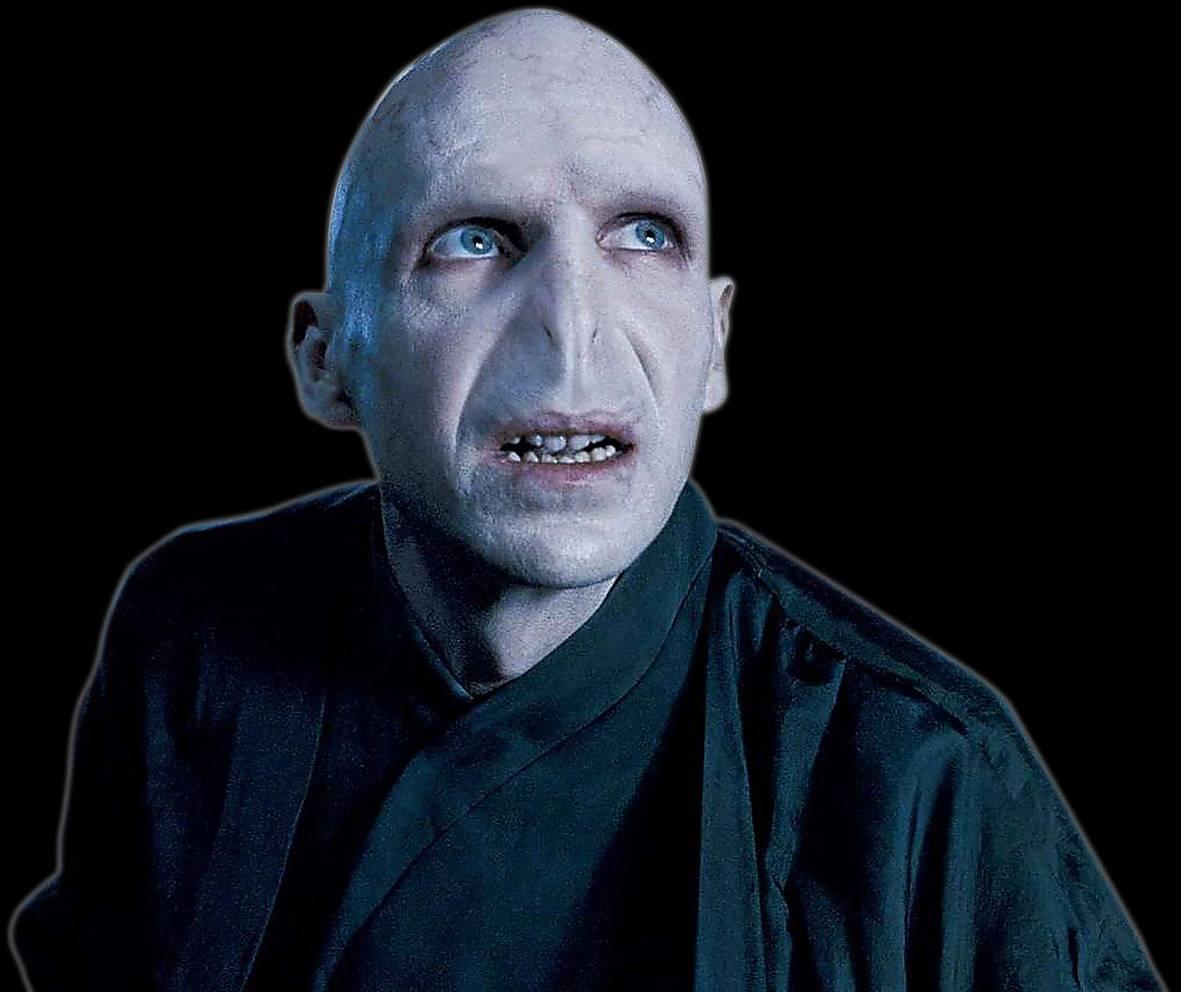 Ralph Fiennes som Lord Voldemort.