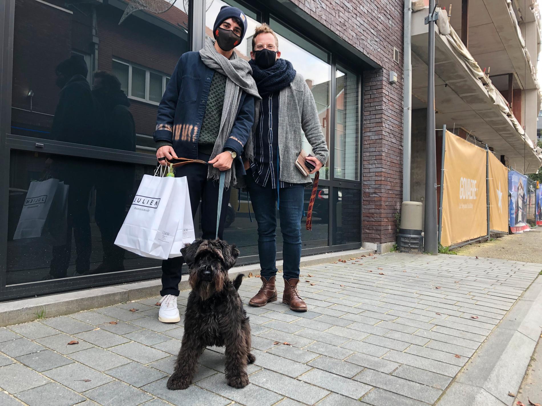 Puurs-borna Juul och Christophe och hunden Kabas har bara positiva omdömen om läkemedelsjätten Pfizers betydelse för staden.