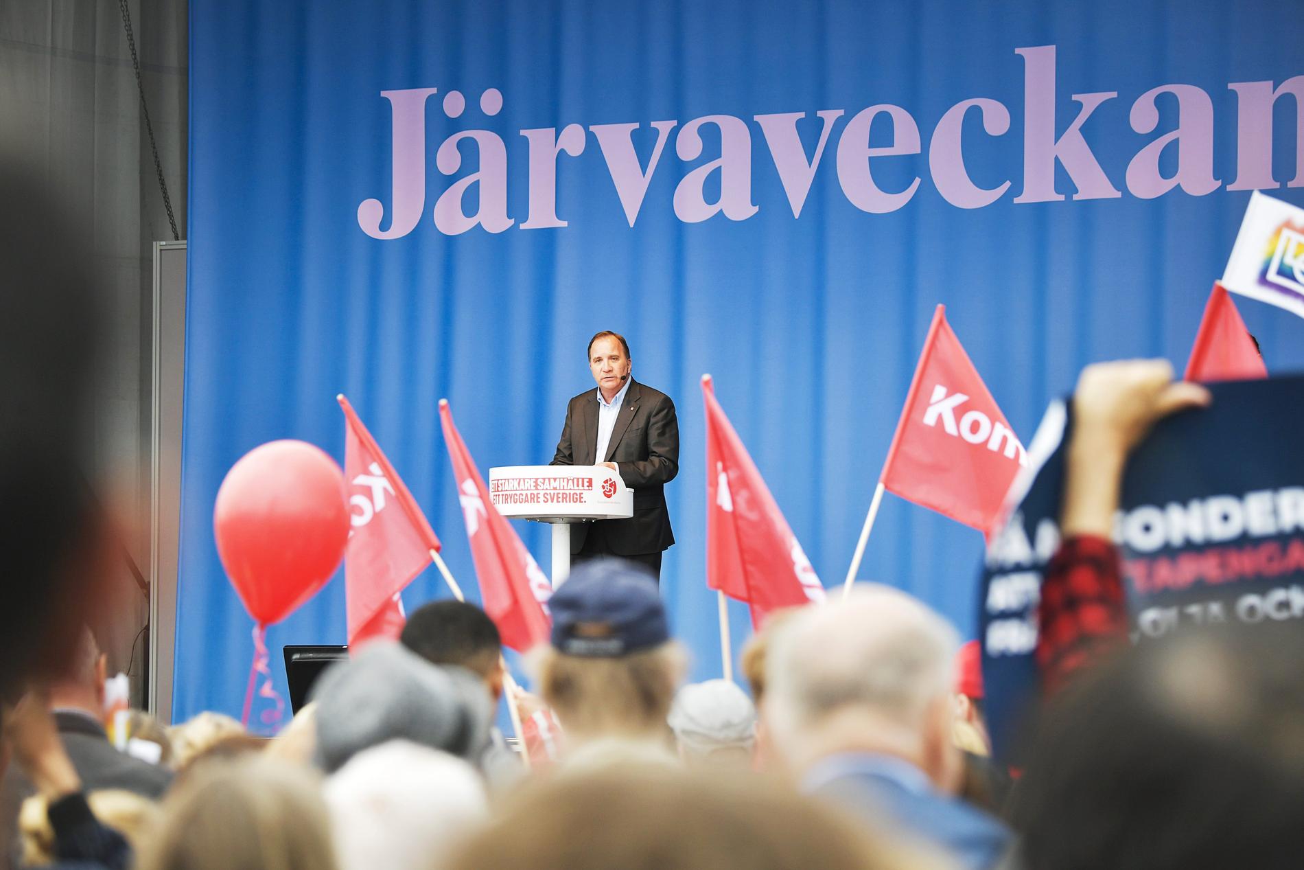 Stefan Löfven höll tal vid fjolårets Järvavecka