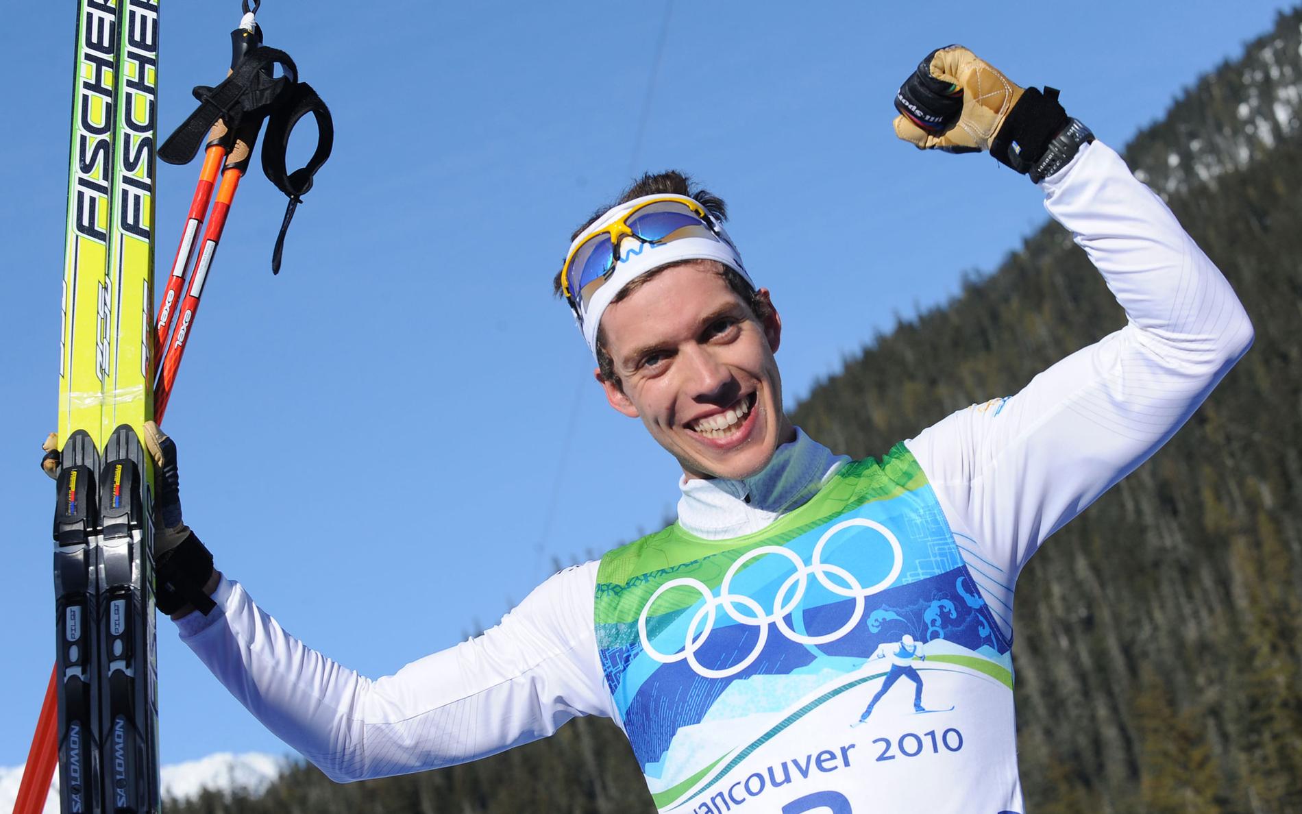 Marcus Hellner jublar efter ett makalöst OS-guld.