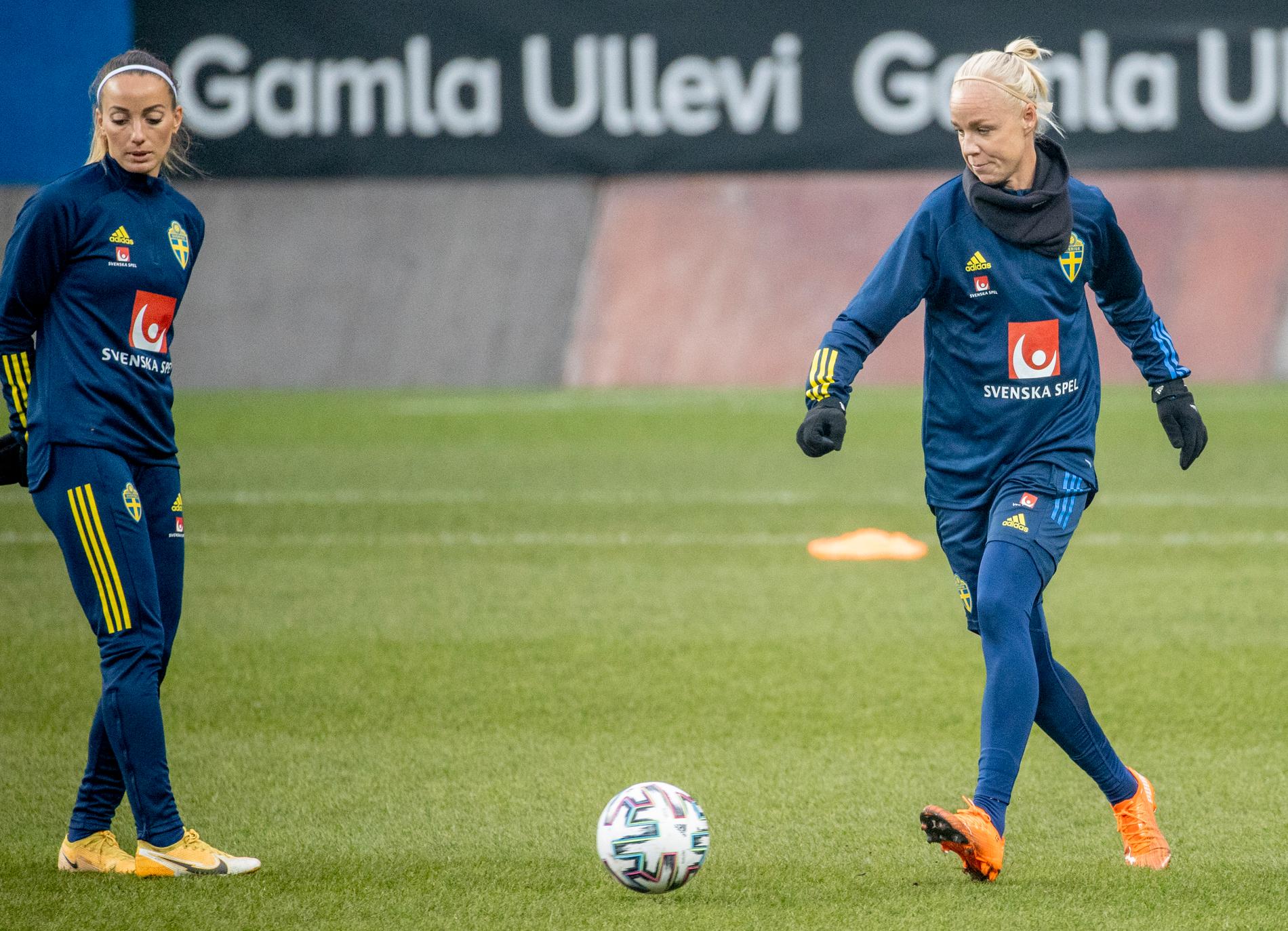 Ska Kosovare Asllani och Caroline Seger leda Sverige till storseger i EM-kvalmatchen mot Lettland på Gamla Ullevi i kväll? Mycket talar för det.