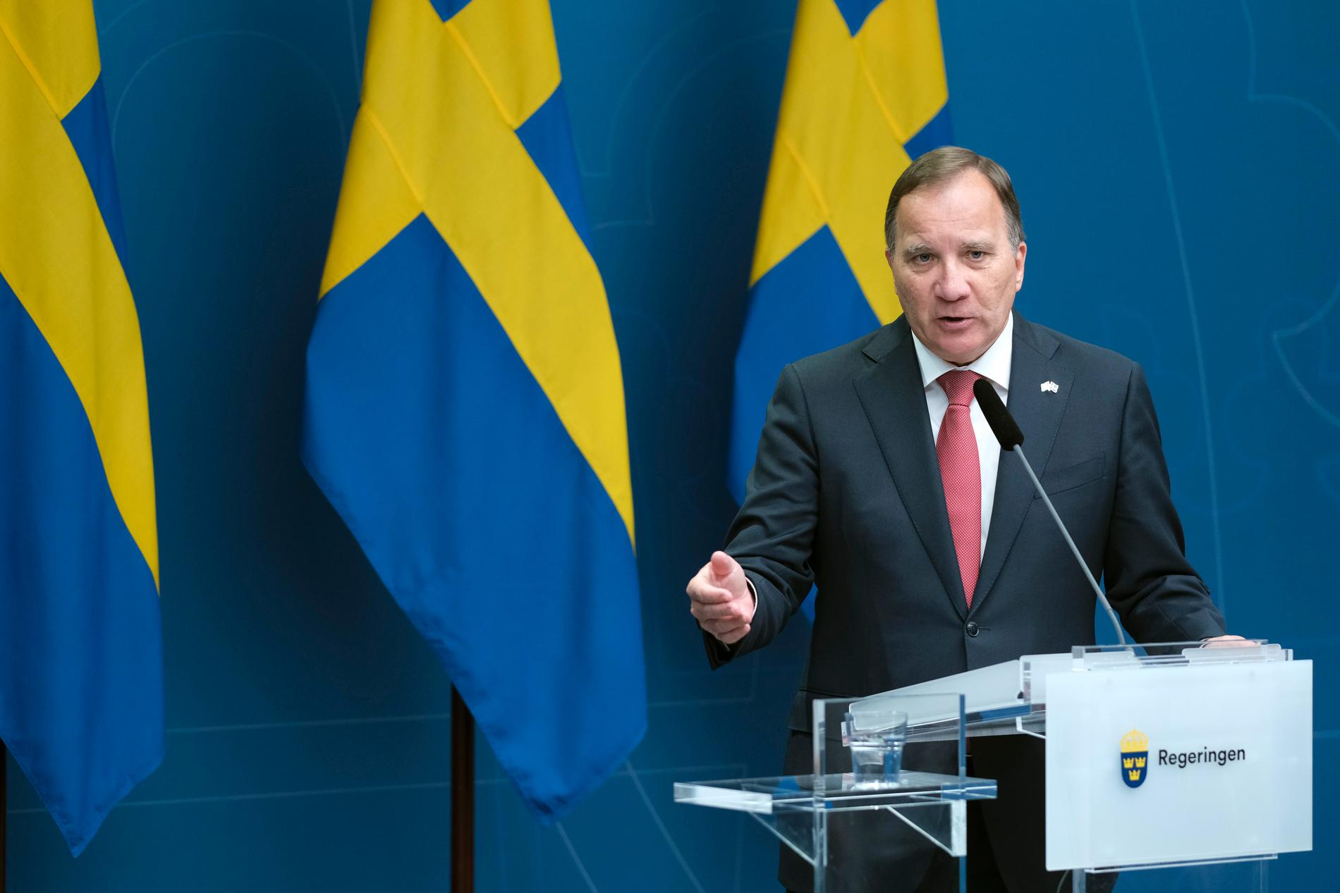 Statsminister Stefan Löven (S) räknar med tuffa förhandlingar om EU:s budget. Arkivbild.