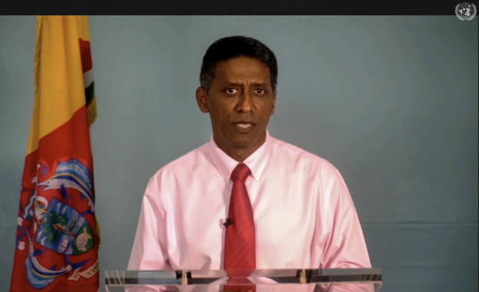 Seychellernas president Danny Faure förlorar makten till oppositionen. Arkivbild.