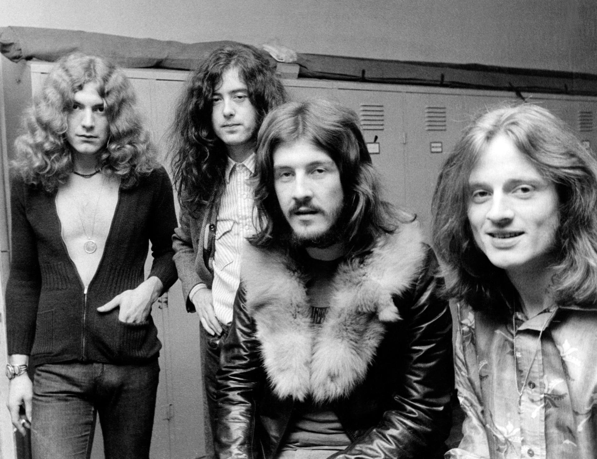 Led Zeppelin (Robert Plant, Jimmy Page, John Bonham och John Paul Jones) 1970.
