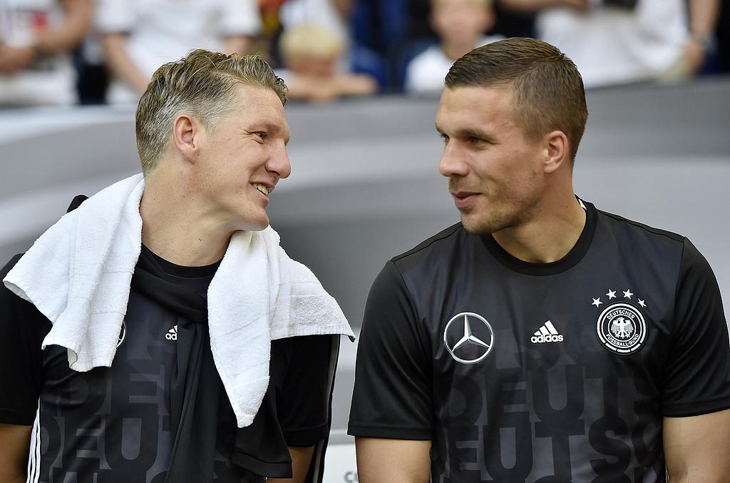 Schweinsteiger och Podolski