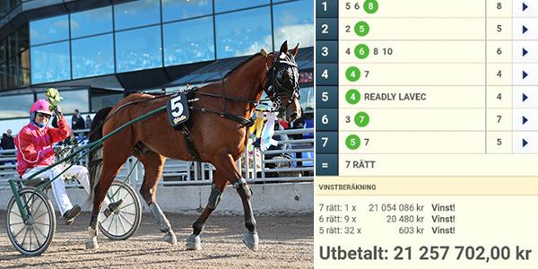 Kusken Hans Crebas vann påskdagen i fjol V75–2 med superskrällen Lincoln Abe Boko, en häst som fanns med på de två pensionärernas kupong. En varsin 50-lapp blev 21 miljoner. 