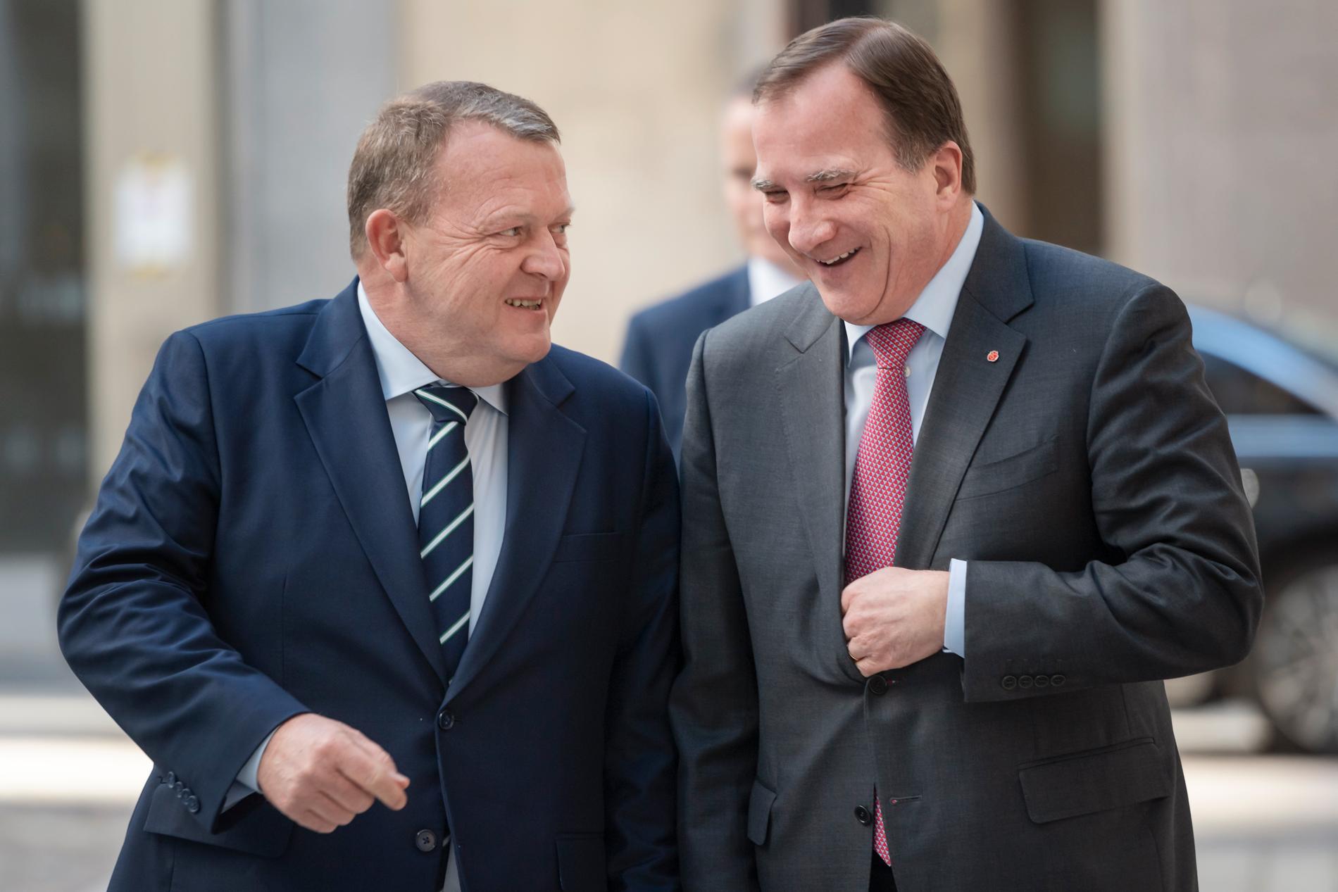 Danmarks statsminister Lars Løkke Rasmussen (Venstre) träffade sin svenske kollega Stefan Löfven (S) i Stockholm på onsdagen.