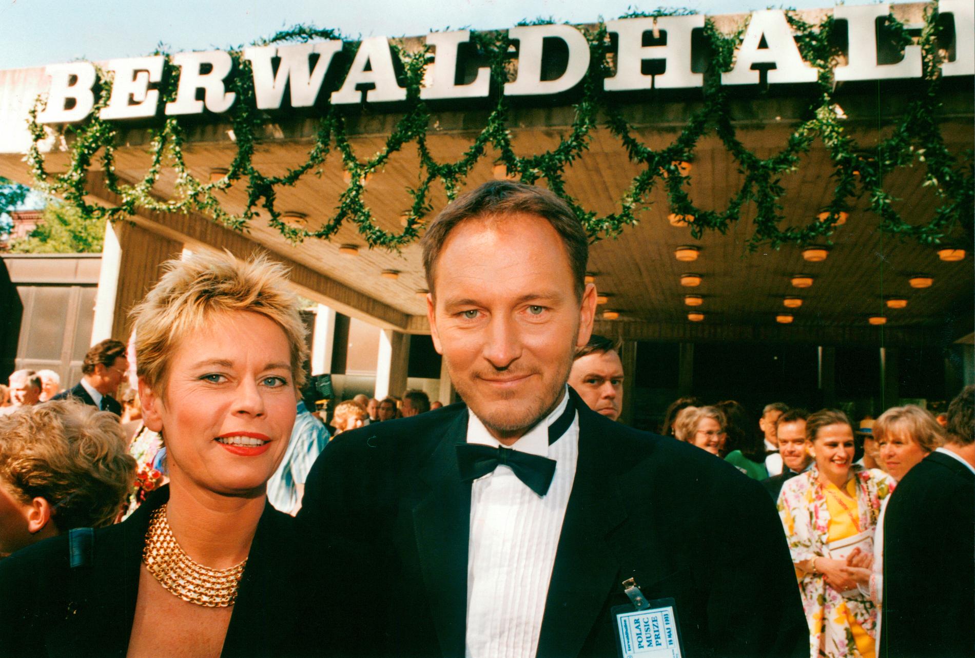 Marie och Tomas Ledin på Polar Music Prize 1993.