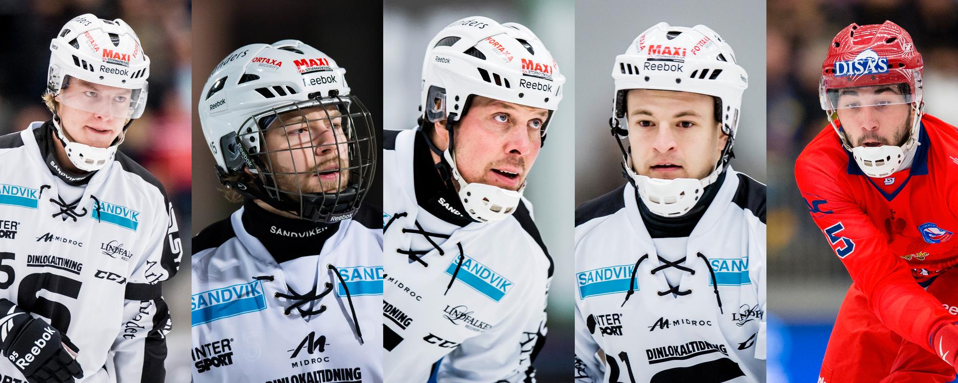 Erik Pettersson, Linus Pettersson, Daniel Mossberg, Christoffer Edlund och Alan Dzjusojev.